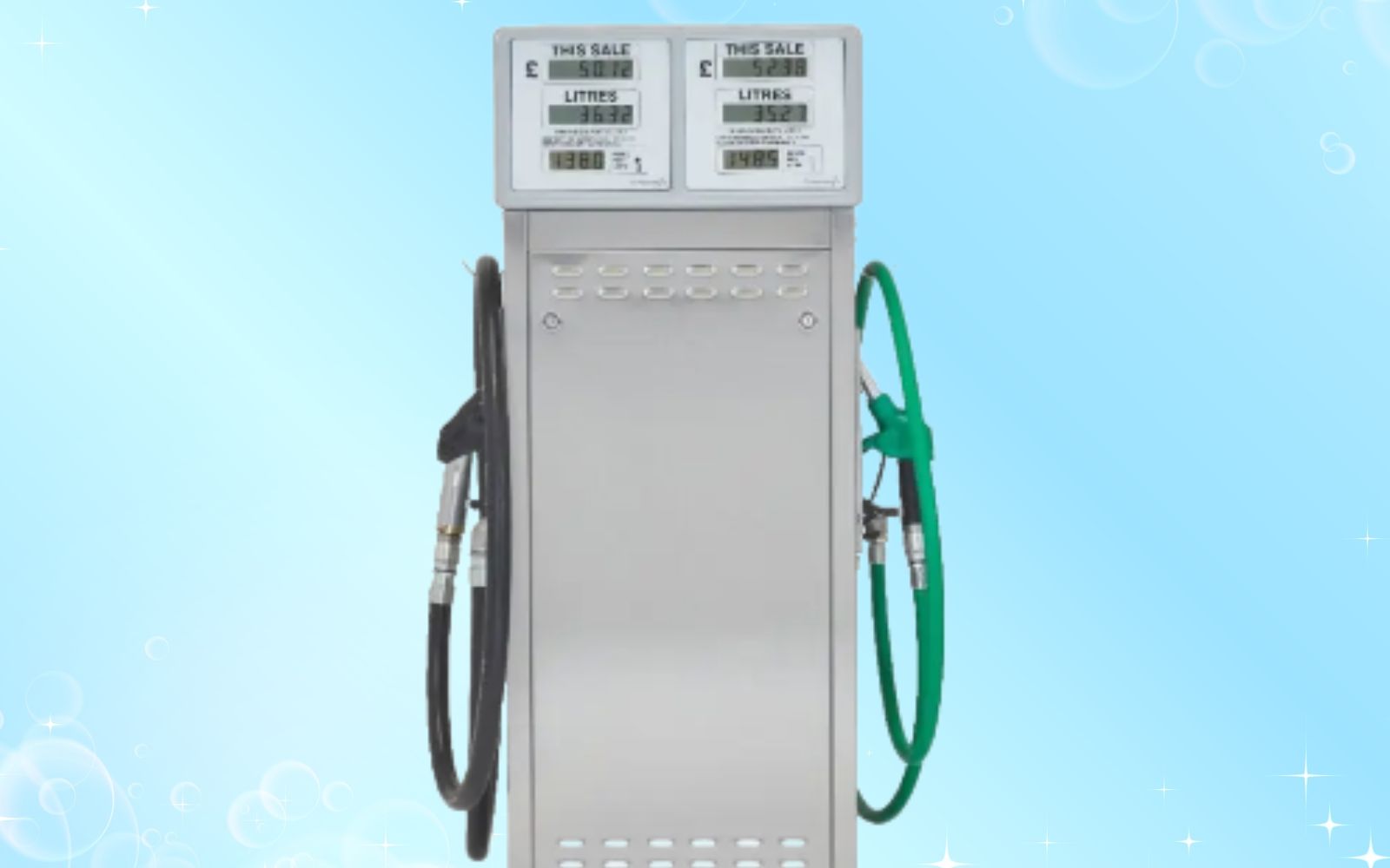 Fuel dispensing pumps in operation